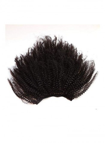 African Curly Hair Extension Black 14inch