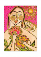 Big Diva Love'S Secret Flowers Canvas Wall Art Multicolour 18 x 24inch