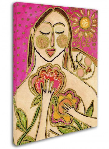 Big Diva Love'S Secret Flowers Canvas Wall Art Multicolour 18 x 24inch