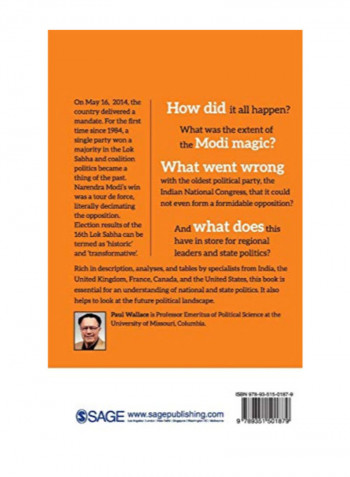 India'S 2014 Elections: A Modi-Led Bjp Sweep Hardcover