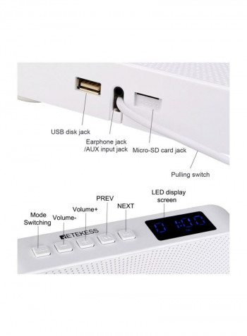 7-Piece Multifunctional Bluetooth Speaker Set DV1139 White