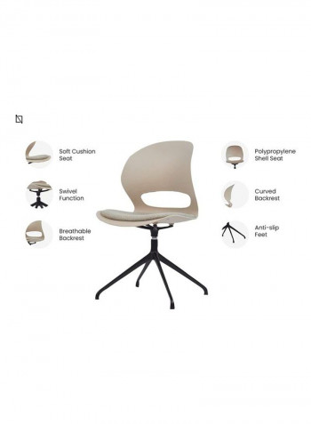 VIS Premium Meeting & Visitor Chair Grey/Black 71cm