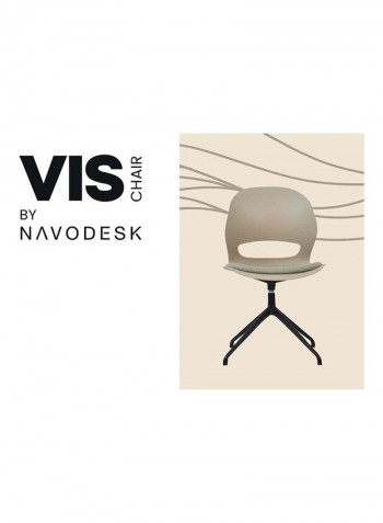 VIS Premium Meeting & Visitor Chair Grey/Black 71cm