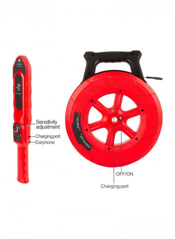 Wall Pipe Blockage Detector Red/Black 300x360x45millimeter