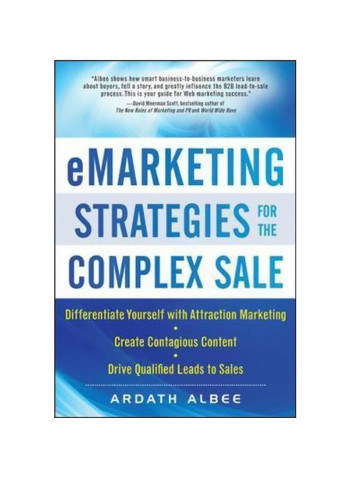 Emarketing Strategies For The Complex Sale Hardcover English by Ardath Albee - 19/Nov/09