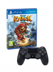 لعبة "Knack 2" (الإصدار العالمي) مع ذراع تحكم دوال شوك 4 لاسلكية - بلاي ستيشن 4 (PS4)