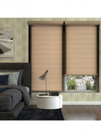 Single Mist Solar Roller Blind Beige 200x150cm