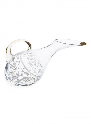 25-Piece Set With Karafe, Goblet & Juice Tumbler White/Gold