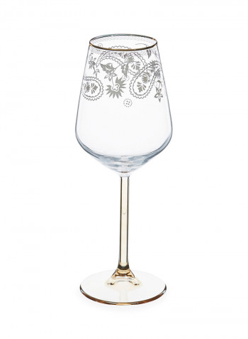 25-Piece Set With Karafe, Goblet & Juice Tumbler White/Gold