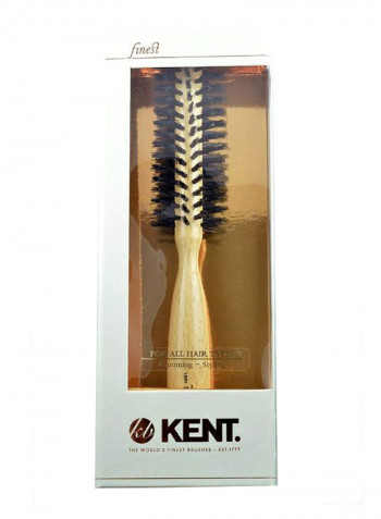 Spiral Radial Round Hair Brush Beige/Black