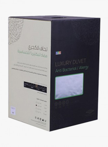 Antibacterial/Allergy Polyester Duvet Polyester White 230x220centimeter