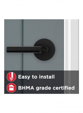 Keyed Entry Lever Iron Black 7.2x6.1x3.5inch