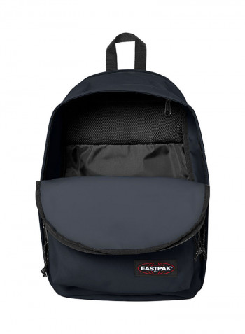 Zipper Closure Back To Work Backpack Dark Blue