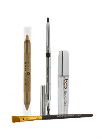 4-Piece Best Sellers Brow Kit أسود / بيج