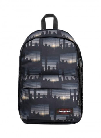 Zipper Closure Back To Work Backpack Grey