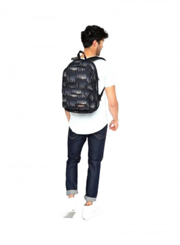 Zipper Closure Back To Work Backpack Grey