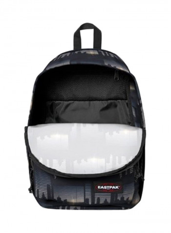 Zipper Closure Back To Work Backpack Grey