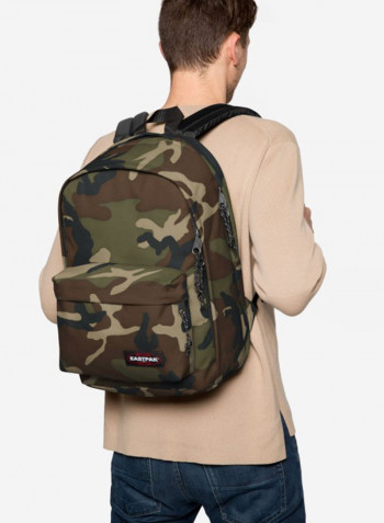 Back To Work Zipper Closure Backpack Camo