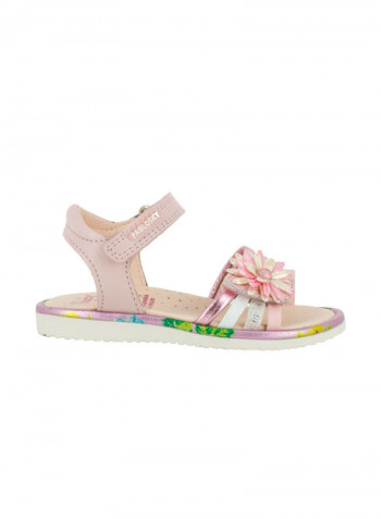 Flower Embellished Sandal Pink