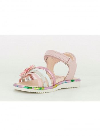 Flower Embellished Sandal Pink