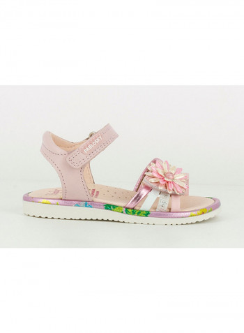 Flower Embellished Sandal Pink