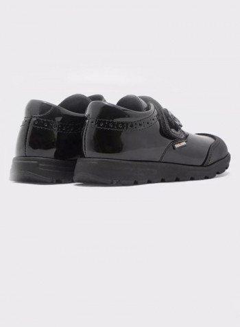 Velcro Closure Comfort Shoes Black