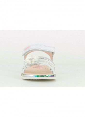 Comfort Hook And Loop Sandals White