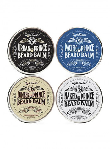 Pack Of 4 Premium Beard Balm Set 2ounce