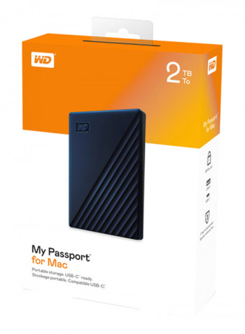 External Hard Drive 2TB Midnight Blue