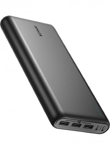 Portable Power Bank With Two Micro USB Cable And Travel Pouch 26800mAh Black