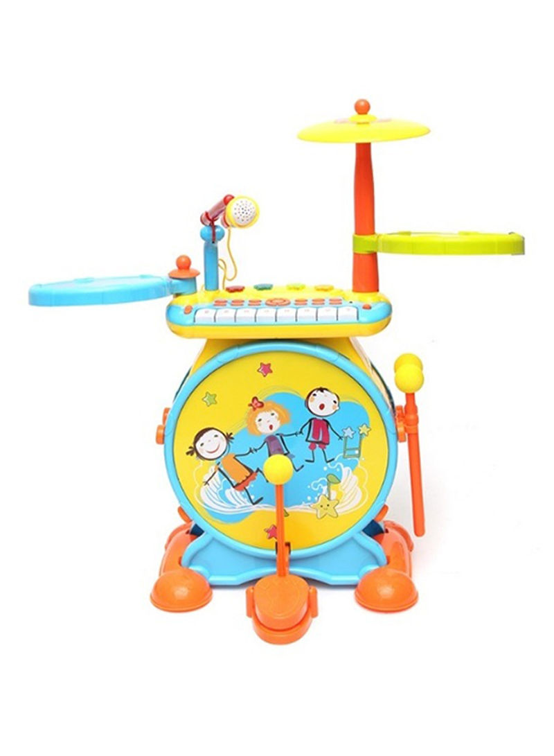 Battery Operated Jazz Drum Set With Light And Music