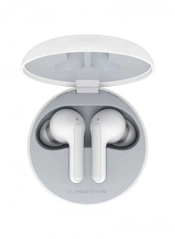 Bluetooth Wireless Stereo Earbuds With UVnano Charging Case white