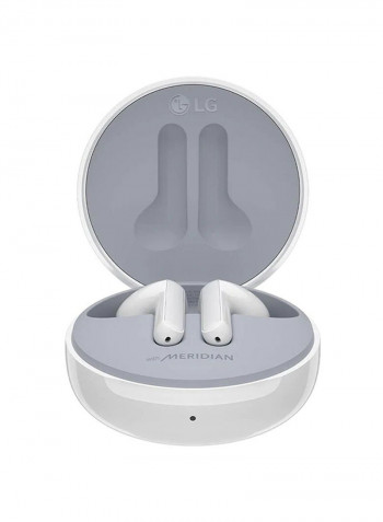 Bluetooth Wireless Stereo Earbuds With UVnano Charging Case white