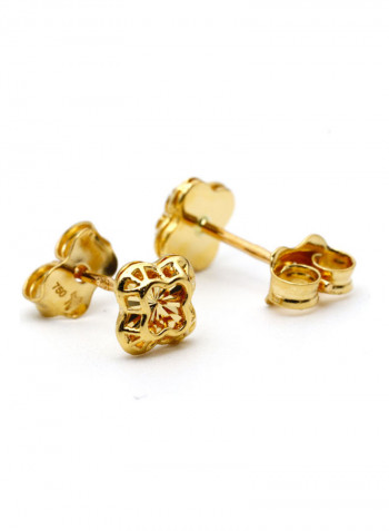 18 Karat Gold Small Earrings