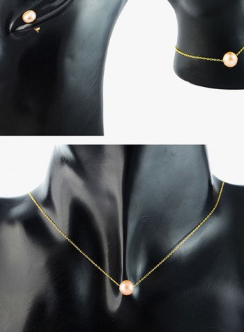 3-Piece 10K Gold Pearl Jewellery Set