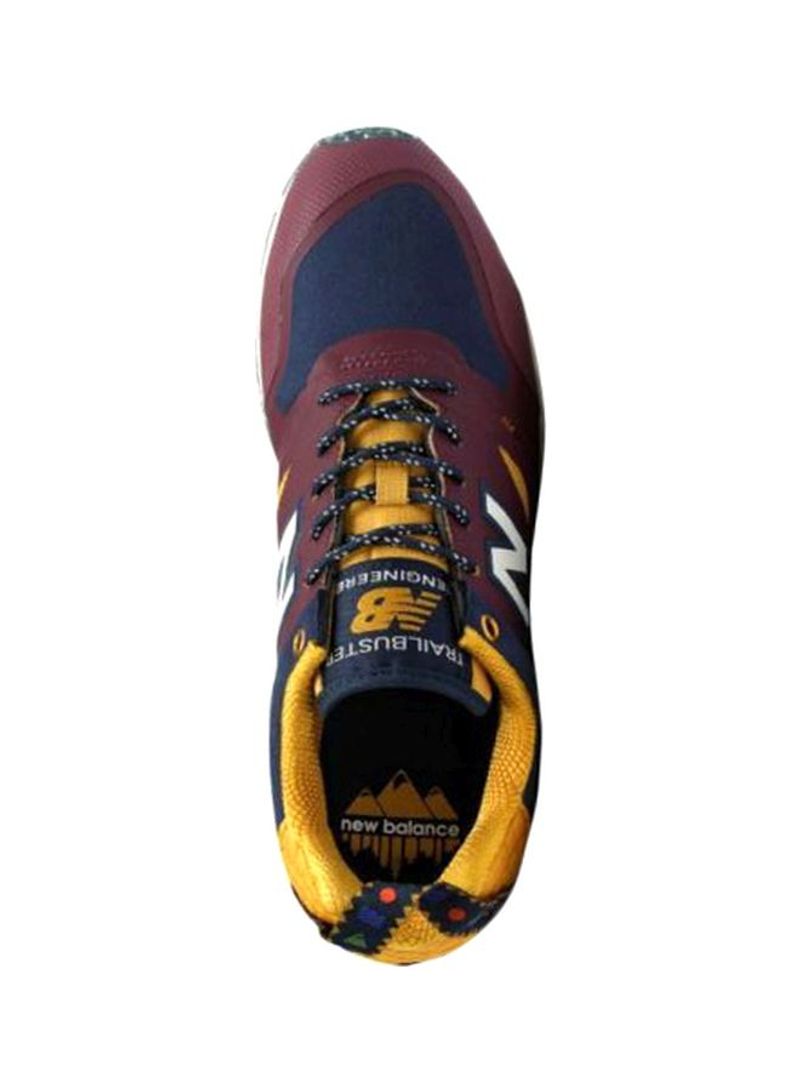 Men's Trailbuster High Top Sneakers Maroon/Blue/Yellow
