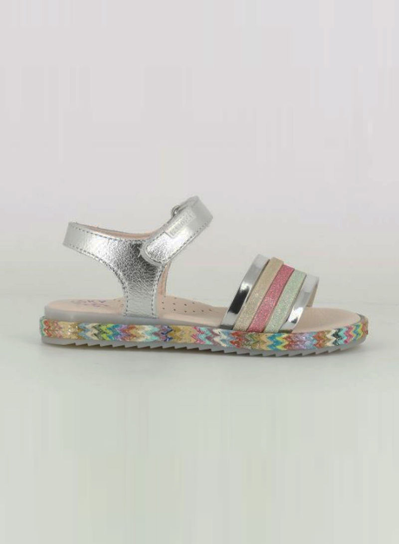 Ankle Strap Flat Sandals Multicolour