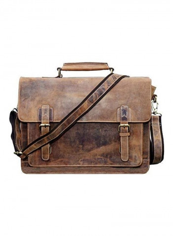 Laptop Messenger Bag Brown