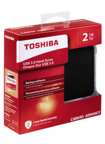 Canvio Advance External Hard Drive 2TB Black
