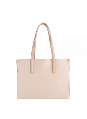 Two-Tone Shoulder Bag Beige