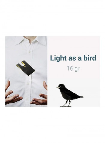 3C Carbon Card Clip Black