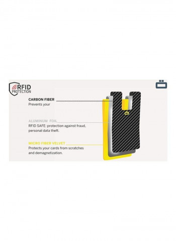 3C Carbon Card Clip Black