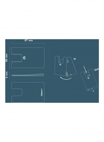 3C Carbon Card Clip Black