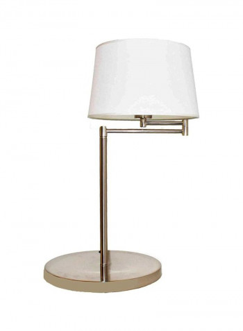 Decorative Table Lamp White/Silver/Brown 33x56x21centimeter