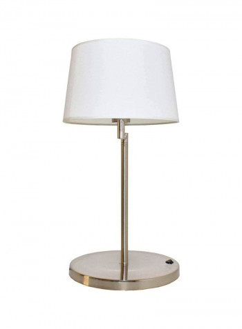 Decorative Table Lamp White/Silver/Brown 33x56x21centimeter