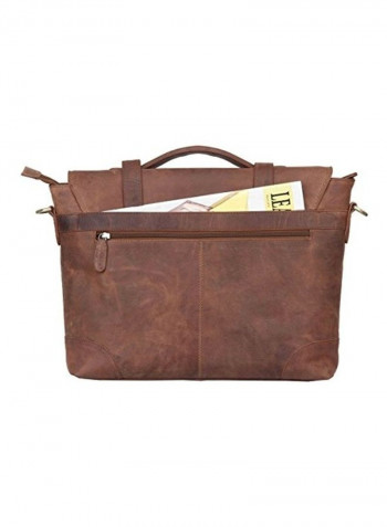 Hunter Laptop Briefcase Bag Brown