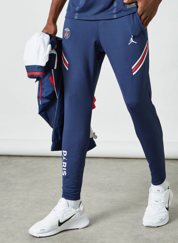 Paris Saint-Germain Strike Home Knit Football Pants Navy