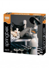 1000-Piece Checkerboard Cat Puzzle 33-10244