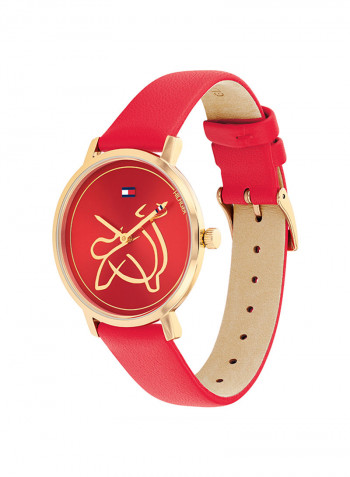 Women's Leather Analog Watch-1720012