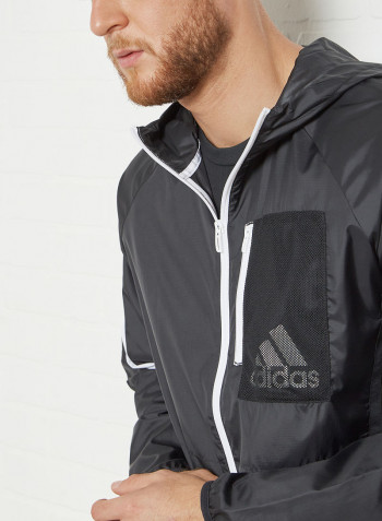 Designed to Move Windbreaker Training Jacket Black